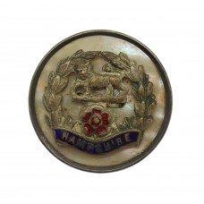 Hampshire Regiment Mother of Pearl & Silver Rim Sweetheart Br