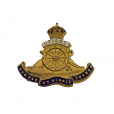 Royal Artillery Enamelled Sweetheart Brooch - King's Crown