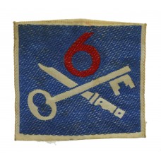 6th Infantry Brigade Silk Embroidered Formation Sign