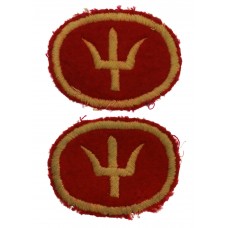 Pair of 44th (Home Counties) Division Cloth Formation Signs (3rd Pattern)