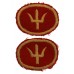 Pair of 44th (Home Counties) Division Cloth Formation Signs (3rd Pattern)