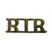 Royal Irish Rifles (R.I.R.) Shoulder Title