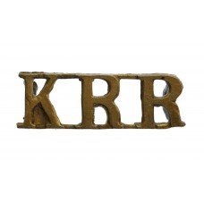 King's Royal Rifle Corps (K.R.R.) Shoulder Title