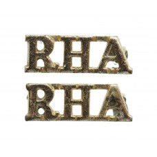 Pair of Royal Horse Artillery (R.H.A.) Anodised (Staybrite) Shoul