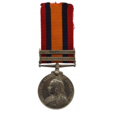 Queen's South Africa Medal (2 Clasps - Cape Colony, Orange Free State) - Pte. J. McCrory, South Lancashire Regiment