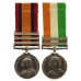 Queen's South Africa Medal (3 Clasps - Orange Free State, Transvaal, Laing's Nek) and King's South Africa Medal (2 Clasps - South Africa 1901, South Africa 1902) - Pte. J. Harris, South Lancashire Regiment