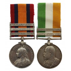Queen's South Africa Medal (3 Clasps - Orange Free State, Transva
