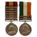Queen's South Africa (6 Clasps) and King's South Africa (2 Clasps) Medal Pair - Pte. W. Mills, Middlesex Regiment