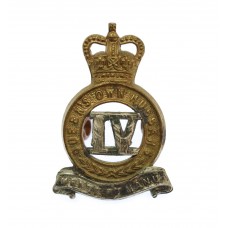 4th Queen's Own Hussars Collar Badge - Queen's Crown