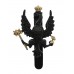 14th/20th King's Hussars Black Anodised (Staybrite) Cap Badge