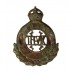 18th Hussars (Queen Mary's Own) Collar Badge - King's Crown