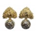 Pair of Royal Regiment of Fusiliers Anodised (Staybrite) Collar Badges