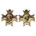 Pair of Sherwood Foresters (Notts & Derby Regiment) Anodised (Staybrite) Collar Badges