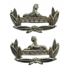 Pair of Gloucestershire Regiment Anodised (Staybrite) Collar Badg