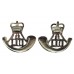 Pair of Durham Light Infantry (D.L.I.) Anodised (Staybrite) Collar Badges - Queen's Crown