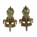 Pair of Royal Army Educational Corps (R.A.E.C.) Bi-Metal Collar Badges - King's Crown