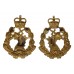 Pair of Royal Army Dental Corps (R.A.D.C.) Bi-Metal Collar Badges - Queen's Crown