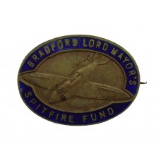 WW2 Bradford Lord Mayor's Spitfire Fund Enamelled Lapel Badge