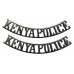 Pair of Kenya Police (KENYA POLICE) Chrome Shoulder Titles