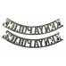 Pair of Kenya Police (KENYA POLICE) Chrome Shoulder Titles