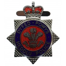 Dyfed-Powys Heddlu Police Enamelled Warrant Card Badge 