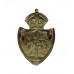 Worcestershire Constabulary White Metal Collar Badge - King's Crown