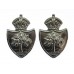 Pair of Worcestershire Constabulary Collar Badges - King's Crown