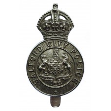 Salford City Police Cap Badge - King's Crown