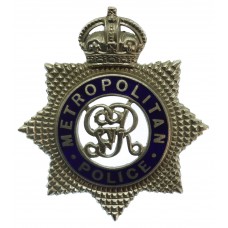 George V Metropolitan Police Senior Officer's Enamelled Cap Badge