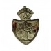 Worcestershire Constabulary White Metal Collar Badge - King's Crown