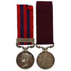 1854 India General Service Medal (Clasp - Bhootan) and Long Service & Good Conduct Medal Pair - Sergt. W. Hewitt, 55th (Westmorland) Regiment of Foot
