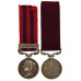 1854 India General Service Medal (Clasp - Bhootan) and Long Service & Good Conduct Medal Pair - Sergt. W. Hewitt, 55th (Westmorland) Regiment of Foot