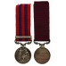 1854 India General Service Medal (Clasp - Bhootan) and Long Service & Good Conduct Medal Pair - Sergt. W. Hewitt, 55th (Westmorland) Regiment of Foot