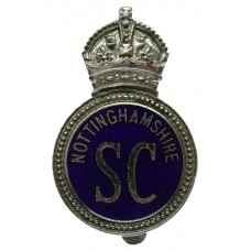 Nottinghamshire Special Constabulary Enamelled Cap Badge - King's Crown