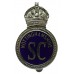 Nottinghamshire Special Constabulary Enamelled Cap Badge - King's Crown