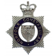 Norfolk Constabulary Senior Officer's Enamelled Cap Badge - Queen