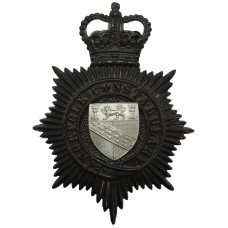 Norfolk Constabulary Night Helmet Plate - Queen's Crown