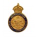 Metropolitan Special Constabulary Enamelled Cap/Lapel Badge - King's Crown