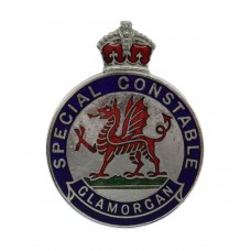 Glamorgan Special Constabulary Enamelled Lapel Badge - King's Crown