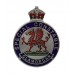 Glamorgan Special Constabulary Enamelled Lapel Badge - King's Crown
