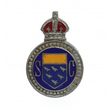 West Sussex Special Constabulary Enamelled Lapel Badge - King's C