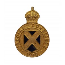 WW1 St. Albans Special Constable 1914 Enamelled Lapel Badge