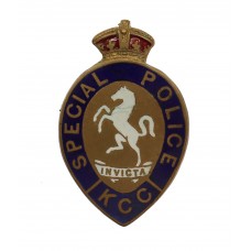 Kent County Constabulary Special Police Enamelled Lapel Badge