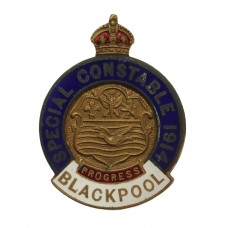 WW1 Blackpool Special Constable 1914 Enamelled Lapel Badge