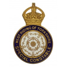 West Riding of Yorkshire Special Constable Enamelled Lapel Badge - King's Crown