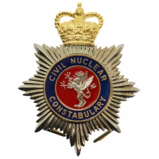 Civil Nuclear Constabulary Enamelled Helmet Plate - Queen's Crown