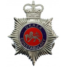 United Kingdom Atomic Energy Authority (U.K.A.E.A.) Constabulary Enamelled Helmet Plate - Queen's Crown