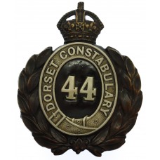 Dorset Constabulary Wreath Helmet Plate - King's Crown