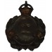 Dorset Constabulary Wreath Helmet Plate - King's Crown