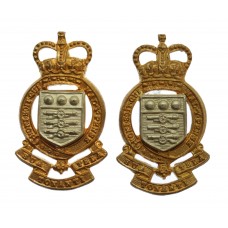 Pair of Royal Army Ordnance Corps (R.A.O.C.) Bi-Metal Collar Badg